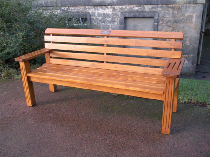 Stained Oak Bench